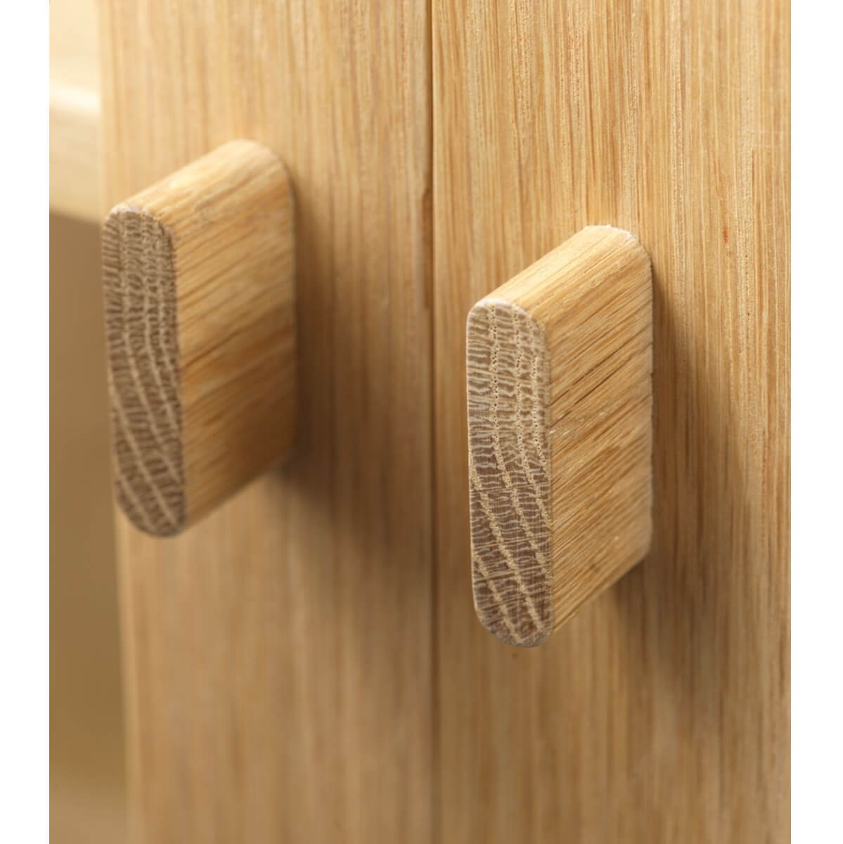 FDB Møbler – A90 BODERNE – Naturel eiken vitrinekast FSC® LAAG – 89,5x40xh127 - Afbeelding 5