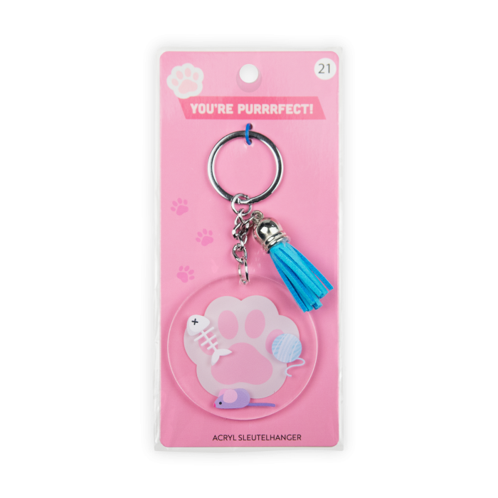 Acryl sleutelhanger kat - Afbeelding 3