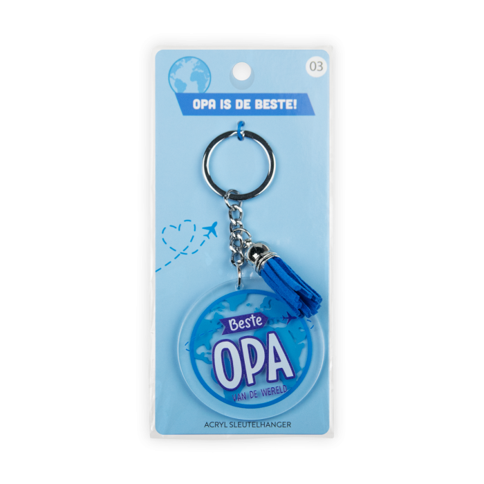Acryl sleutelhanger opa - Afbeelding 3