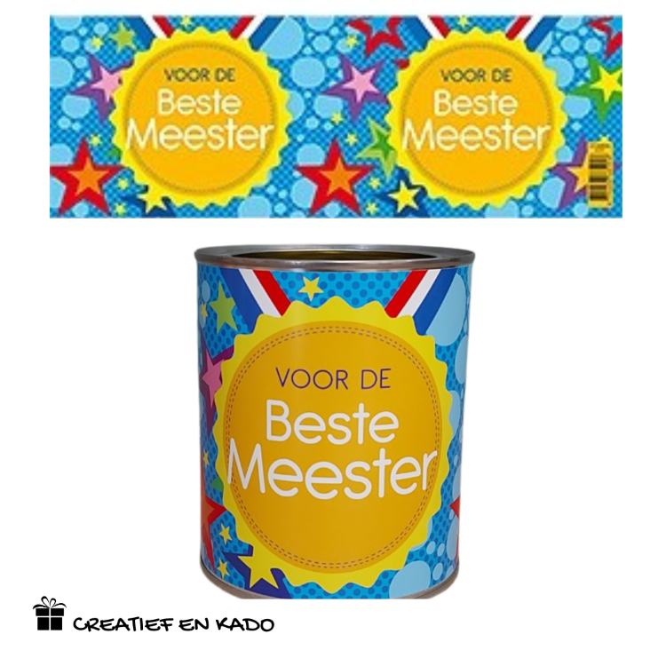 Bliklabel beste meester - Afbeelding 2