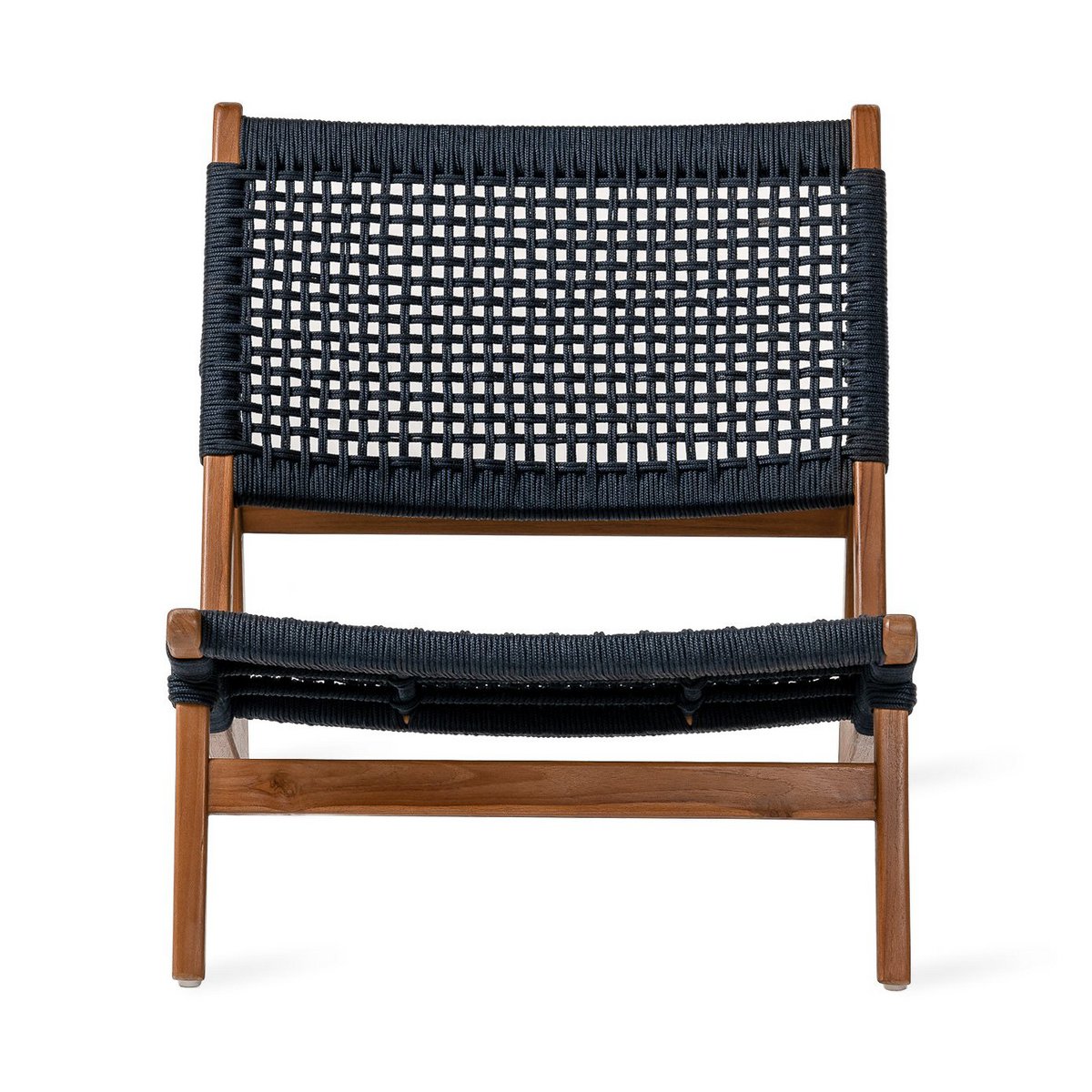 JESPER HOME – KUWANA tuinfauteuil van amber teak, zitting gevlochten touw – 86x56xh70cm - Afbeelding 6